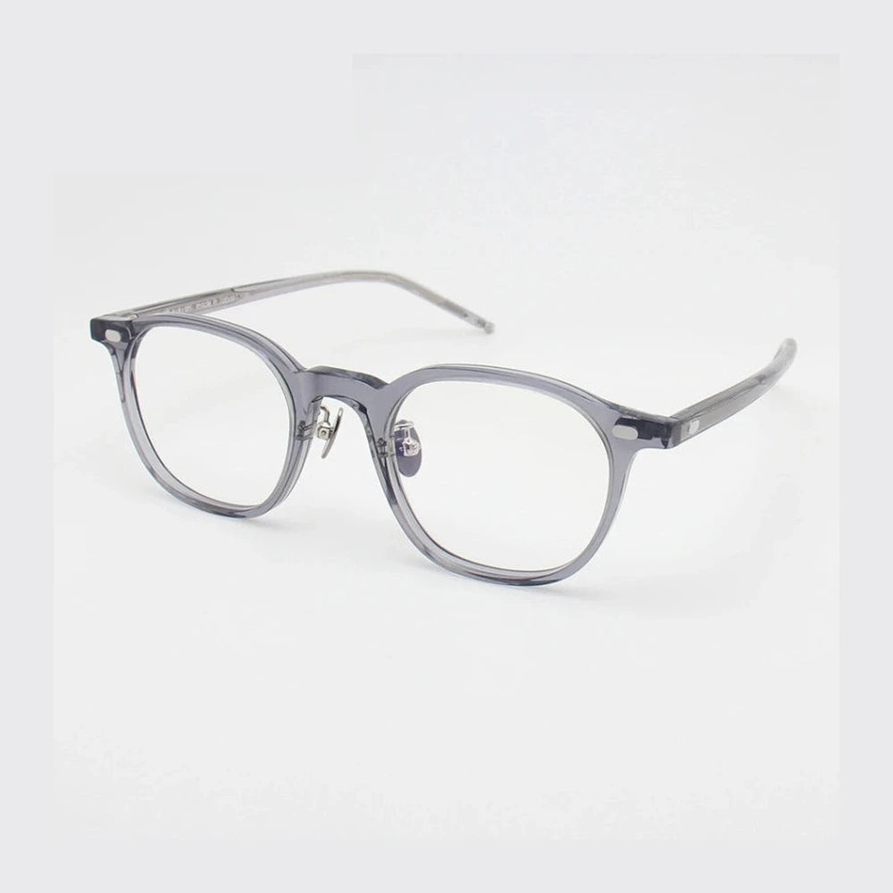Black Mask Unisex Full Rim Square Acetate Eyeglasses BM-N02 - Black