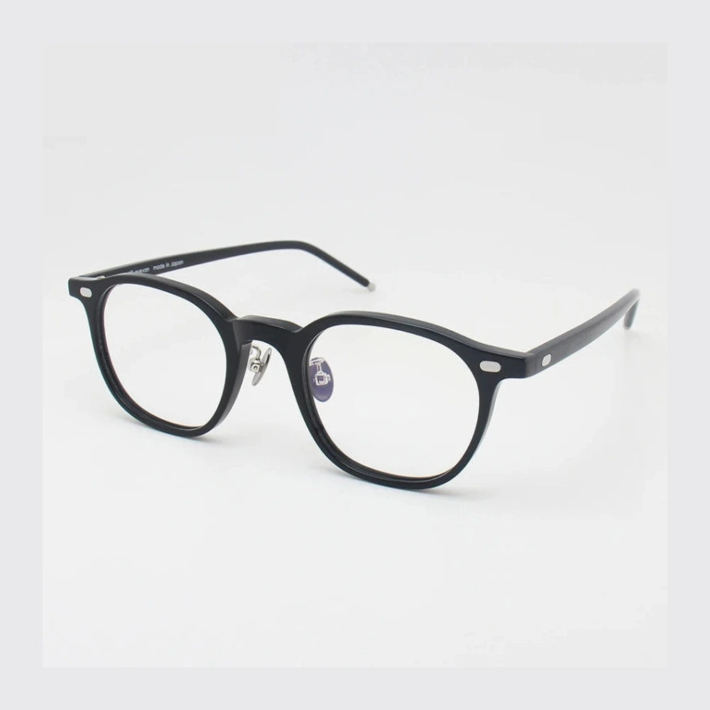 Black Mask Unisex Full Rim Square Acetate Eyeglasses BM-N02 - Brown