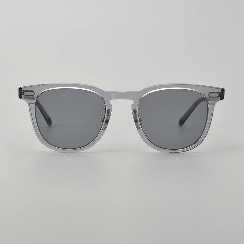Black Mask Unisex Full Rim Square Acetate Polarized Sunglasses 8153 - Size Chart