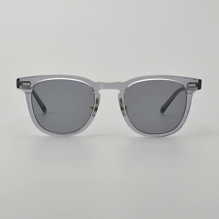 Black Mask Unisex Full Rim Square Acetate Polarized Sunglasses 8153 - Size Chart