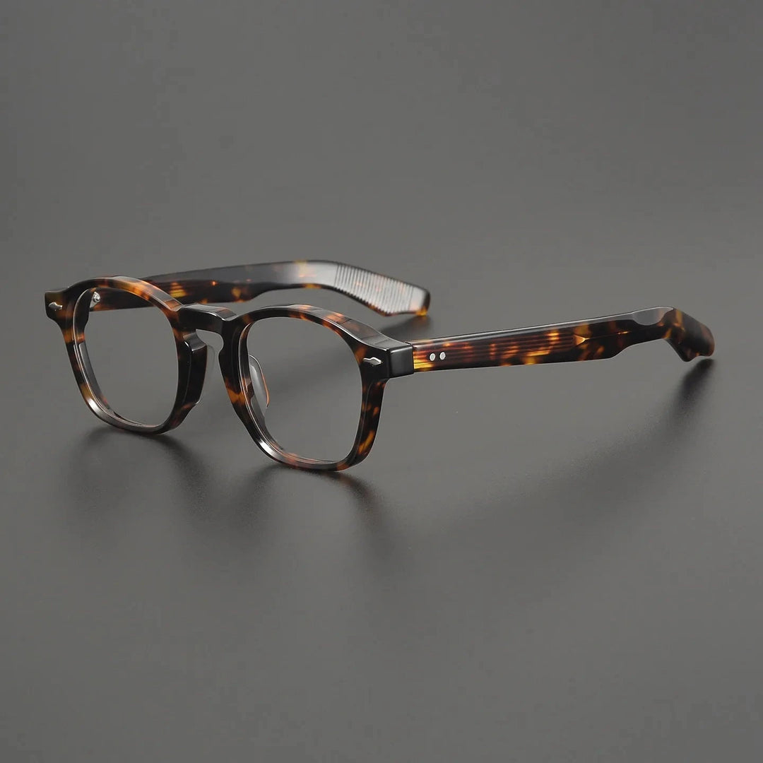 Blackmask Unisex Full Rim Square Acetate Eyeglasses BM-034 - Tortoise