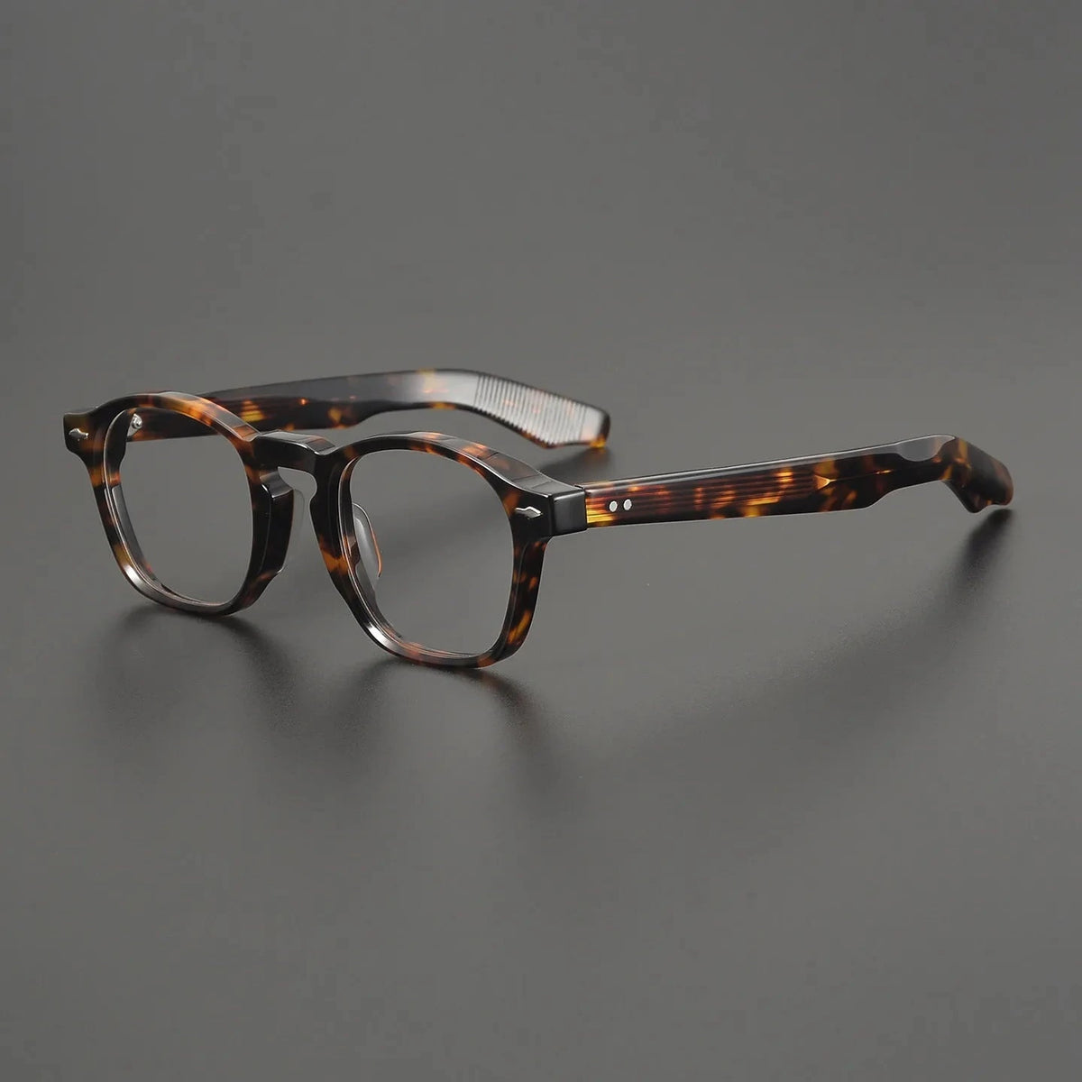 Blackmask Unisex Full Rim Square Acetate Eyeglasses BM-034 - Tortoise