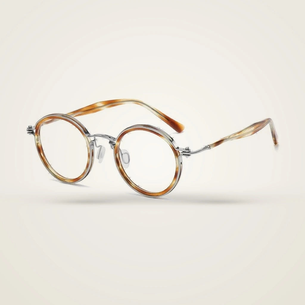Blackmask Unisex Full Rim Round Titanium Acetate Eyeglasses BM-5862 — view 3 | Blackmask at FuzWeb