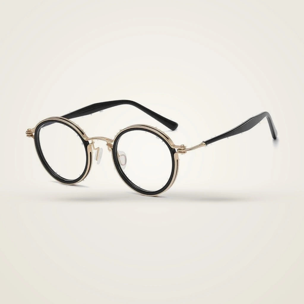 Blackmask Unisex Full Rim Round Titanium Acetate Eyeglasses BM-5862 — view 1 | Blackmask at FuzWeb