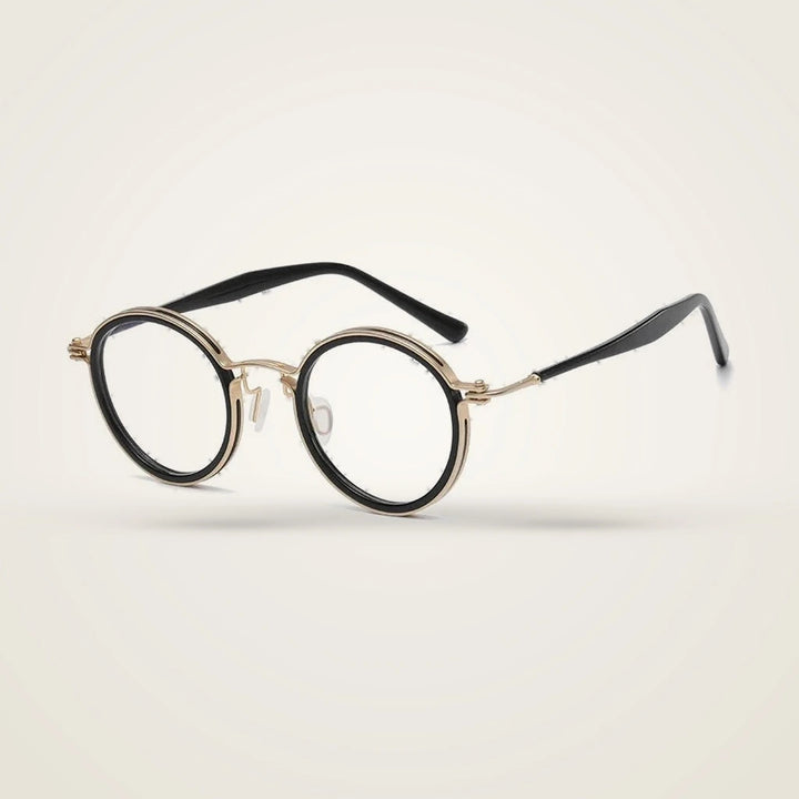 Blackmask Unisex Full Rim Round Titanium Acetate Eyeglasses BM-5862 — view 1 | Blackmask at FuzWeb