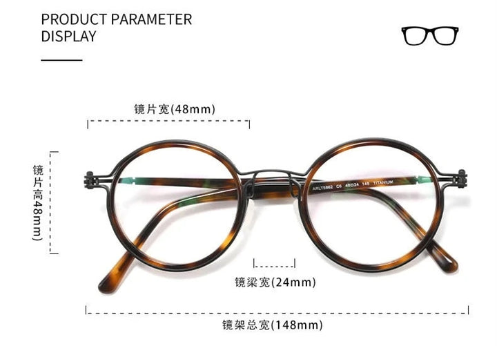 Blackmask BM-5862 Eyeglasses — Frame Dimensions and Sizing Chart