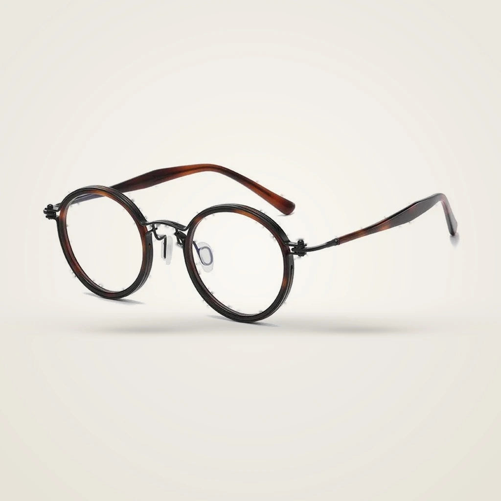 Blackmask Unisex Full Rim Round Titanium Acetate Eyeglasses BM-5862 — view 5 | Blackmask at FuzWeb