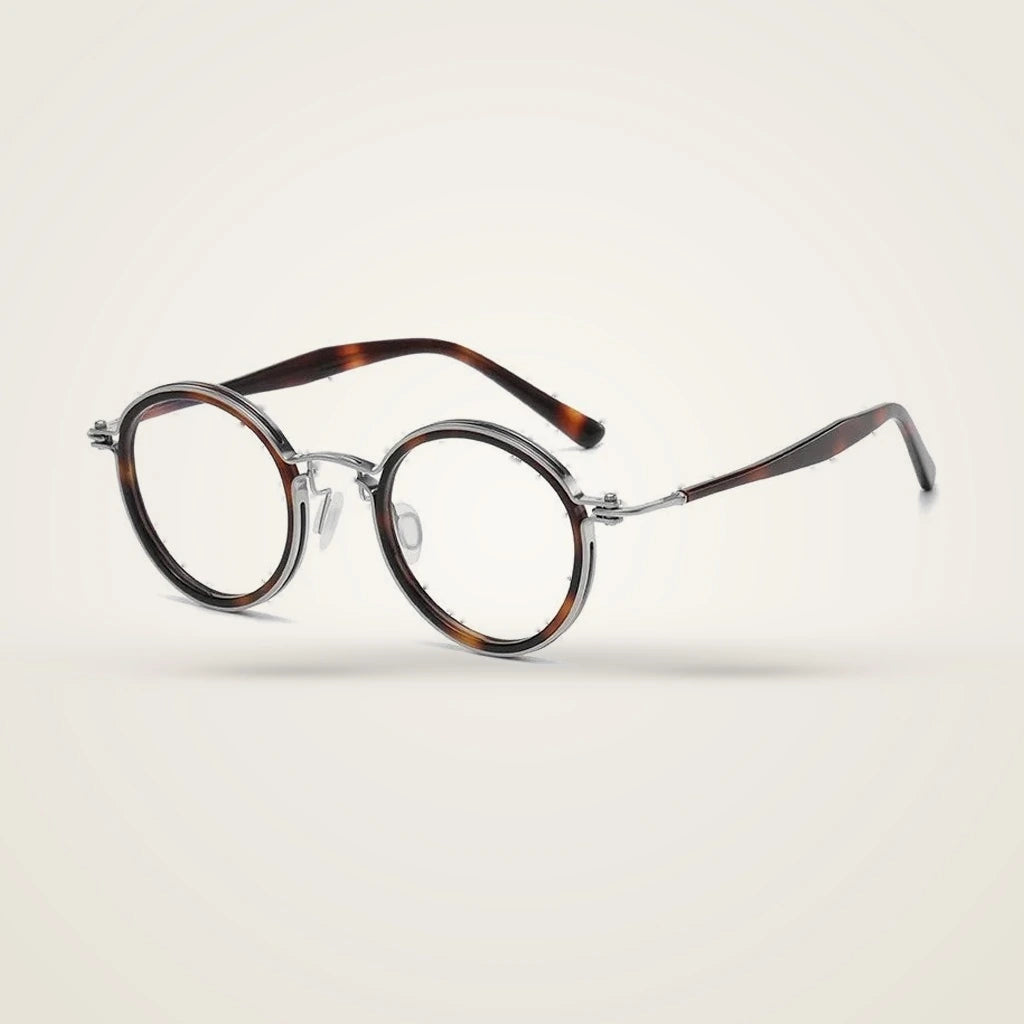 Blackmask Unisex Full Rim Round Titanium Acetate Eyeglasses BM-5862 — view 6 | Blackmask at FuzWeb