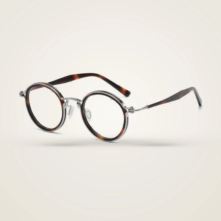 Blackmask Unisex Full Rim Round Titanium Acetate Eyeglasses BM-5862 — view 6 | Blackmask at FuzWeb