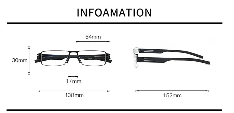 Blackmask BM-IB005 Eyeglasses — Frame Dimensions and Sizing Chart