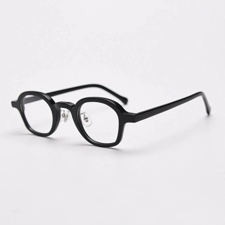 Blackmask Unisex Full Rim Square Acetate Eyeglasses BM-K98651 - Black