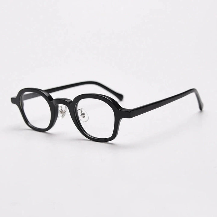 Blackmask Unisex Full Rim Square Acetate Eyeglasses BM-K98651 - Black