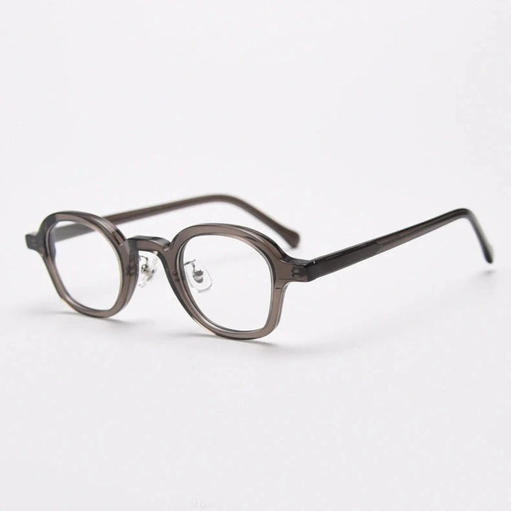 Blackmask Unisex Full Rim Square Acetate Eyeglasses BM-K98651 - Gray