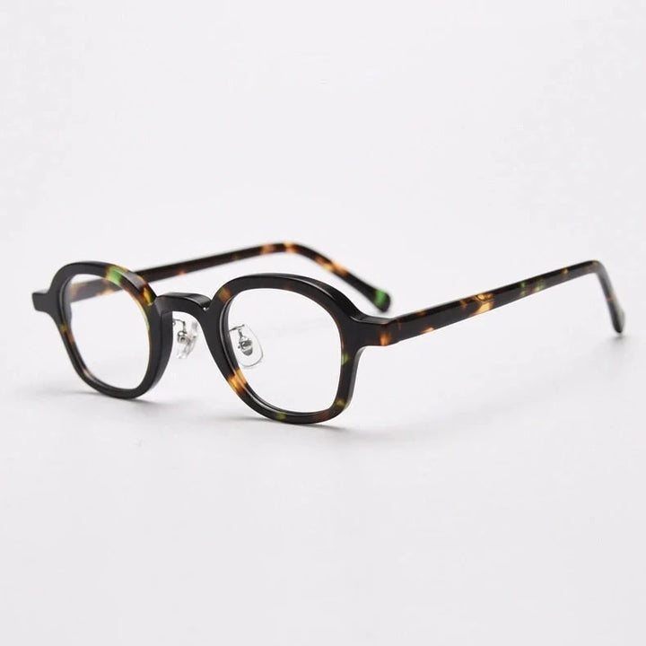 Blackmask Unisex Full Rim Square Acetate Eyeglasses BM-K98651 - Tortoise