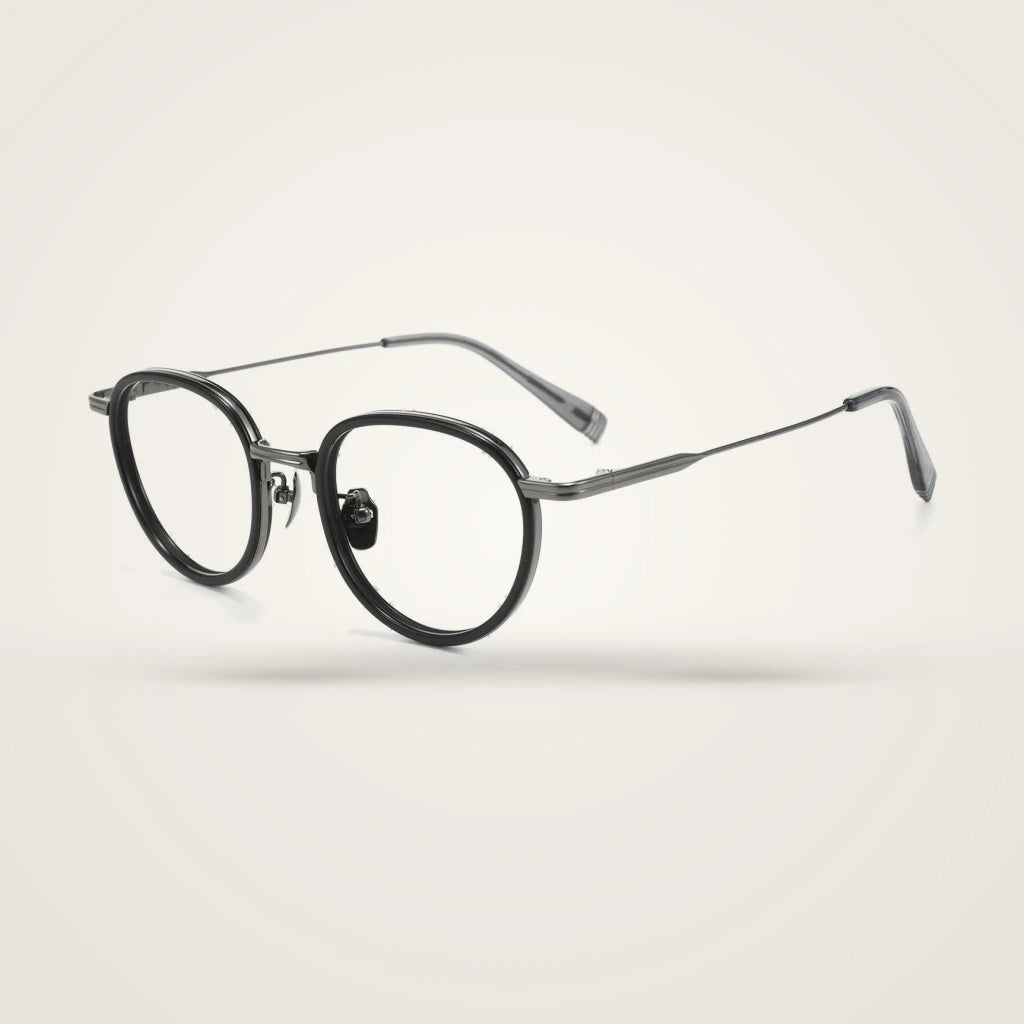 Blackmask Unisex Full Rim Round Titanium Acetate Eyeglasses BM-KJ20 — view 3 | Blackmask at FuzWeb