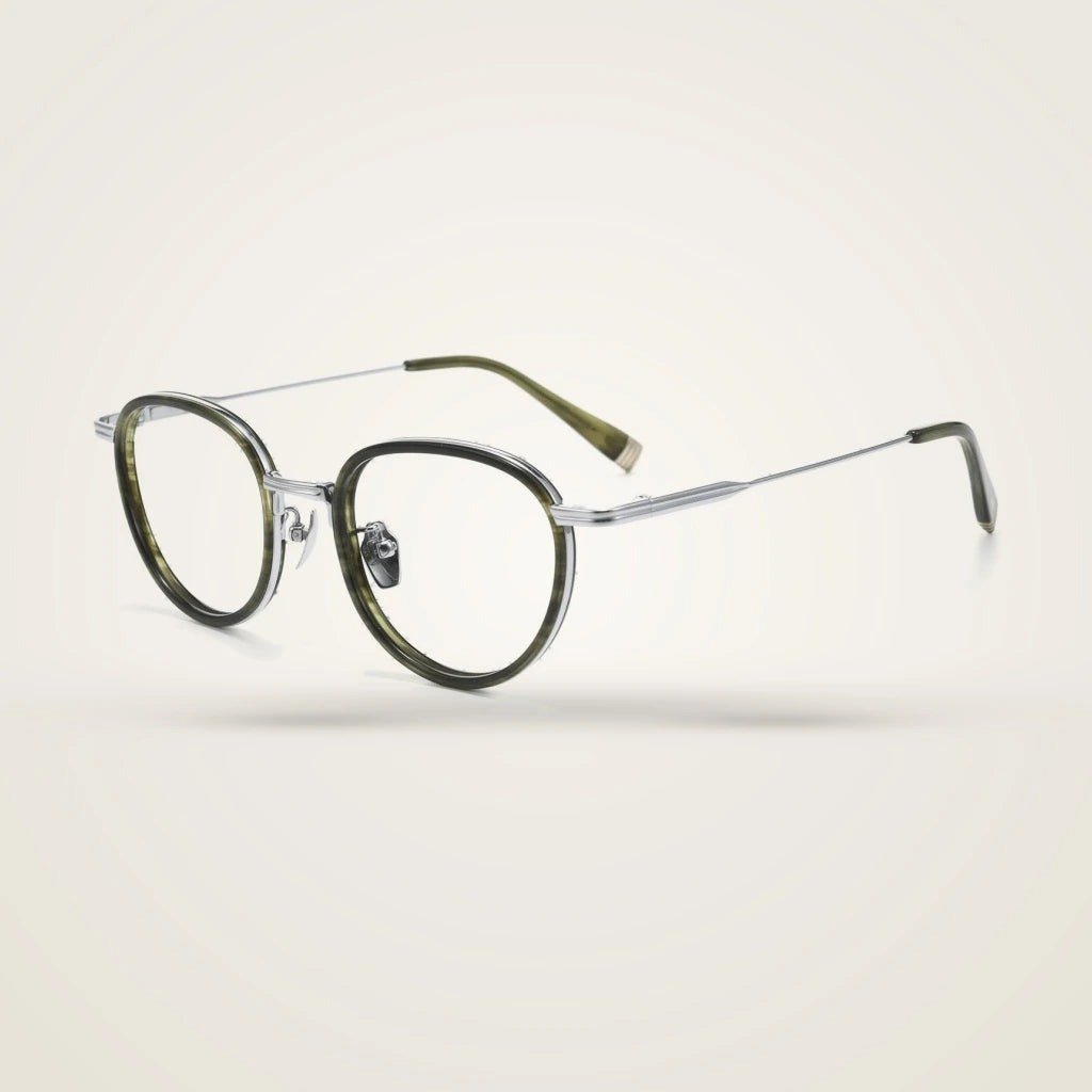 Blackmask Unisex Full Rim Round Titanium Acetate Eyeglasses BM-KJ20 — view 1 | Blackmask at FuzWeb