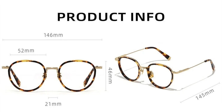Blackmask BM-KJ20 Eyeglasses — Frame Dimensions and Sizing Chart