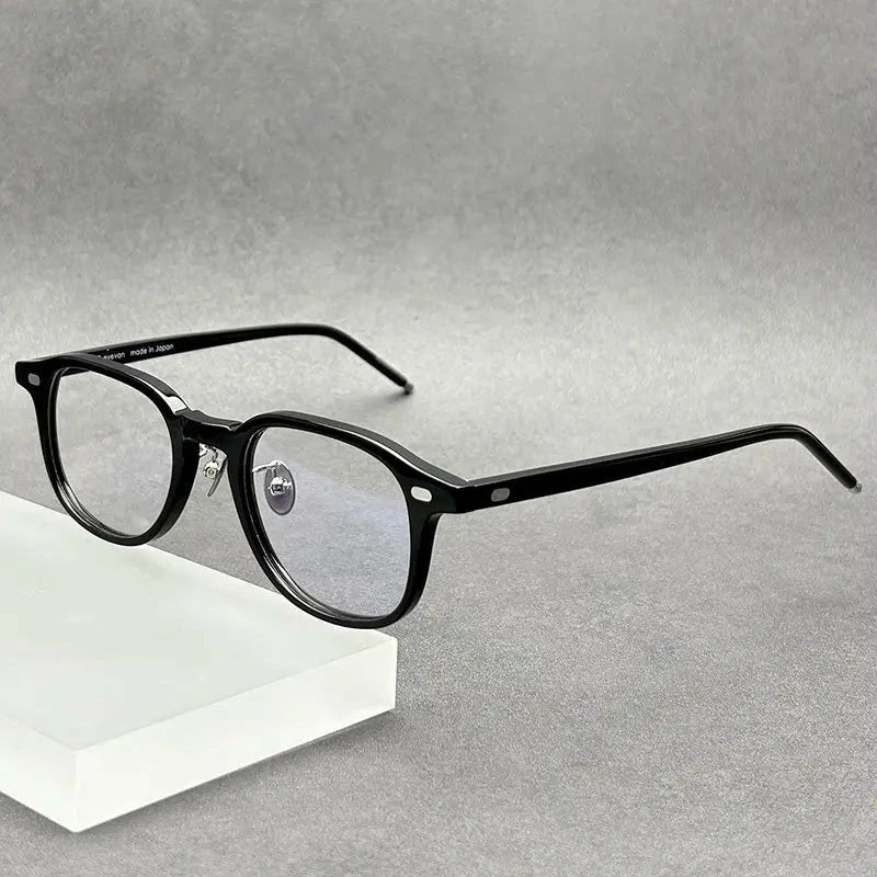 Blackmask Unisex Full Rim Square Acetate Eyeglasses BM-M7 - Black