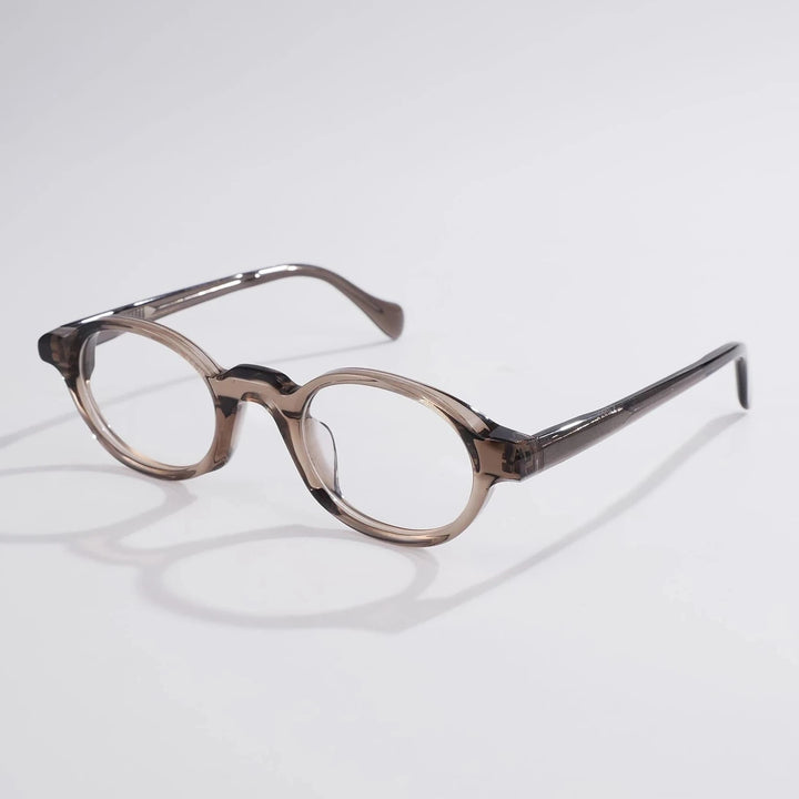 Blackmask Unisex Full Rim Oval Acetate Eyeglasses BM-S5026 - Tawny