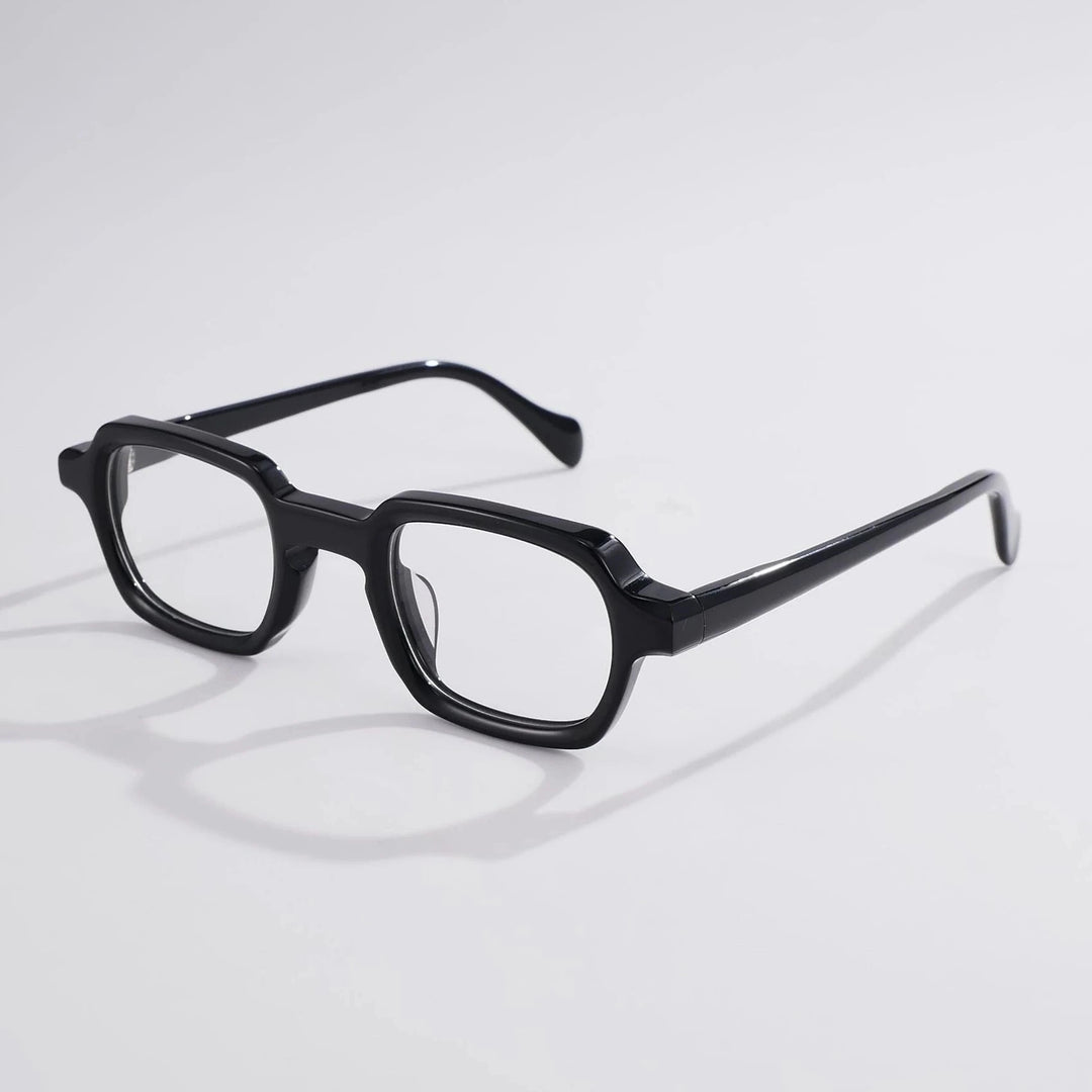 Blackmask Unisex Full Rim Square Acetate Eyeglasses BM-S5027 - Black