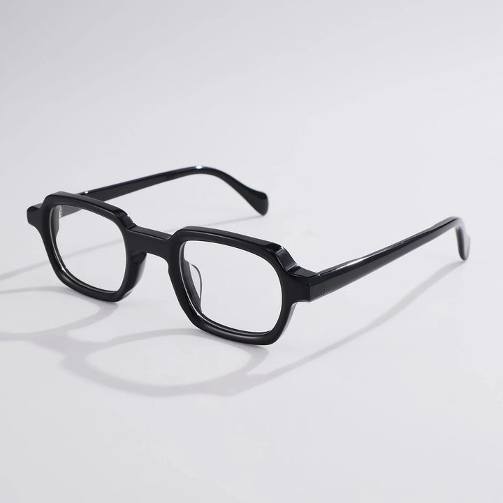 Blackmask Unisex Full Rim Square Acetate Eyeglasses BM-S5027 - Black