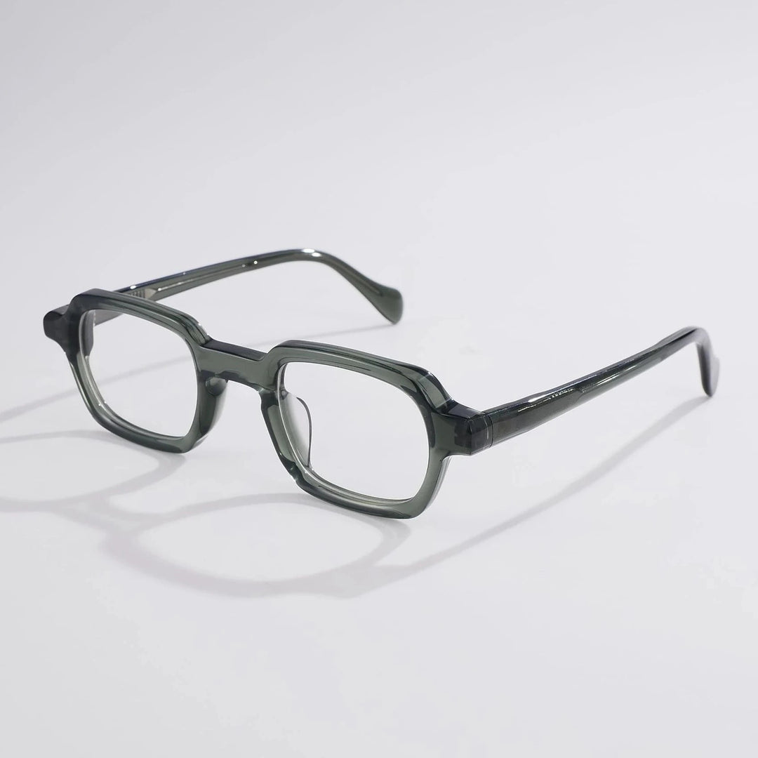 Blackmask Unisex Full Rim Square Acetate Eyeglasses BM-S5027 - Green