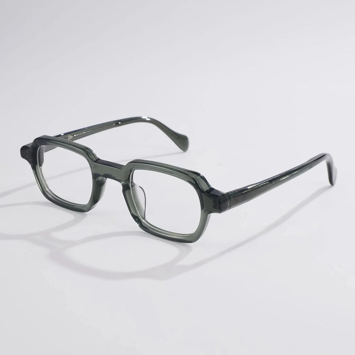 Blackmask Unisex Full Rim Square Acetate Eyeglasses BM-S5027 - Green