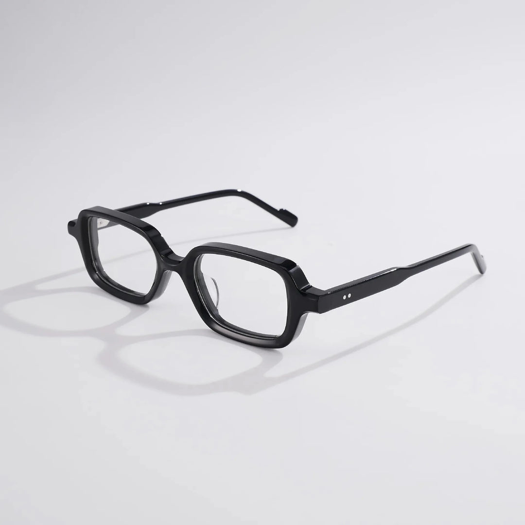 Blackmask Unisex Full Rim Square Acetate Eyeglasses BM-S5028 - Black