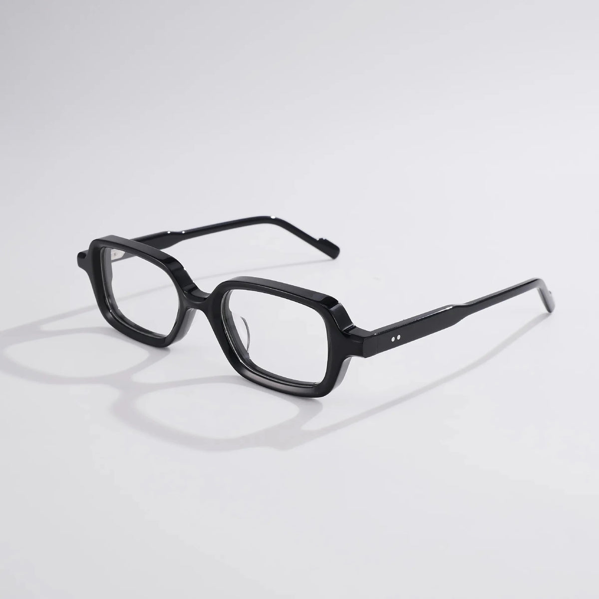 Blackmask Unisex Full Rim Square Acetate Eyeglasses BM-S5028 - Black
