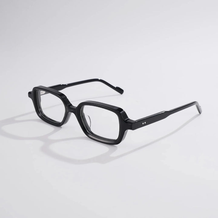 Blackmask Unisex Full Rim Square Acetate Eyeglasses BM-S5028 - Black