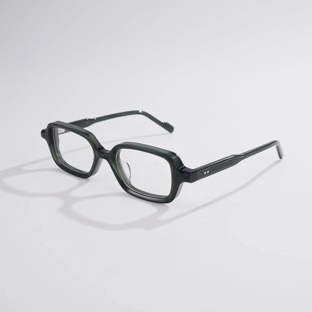 Blackmask Unisex Full Rim Square Acetate Eyeglasses BM-S5028 - Green