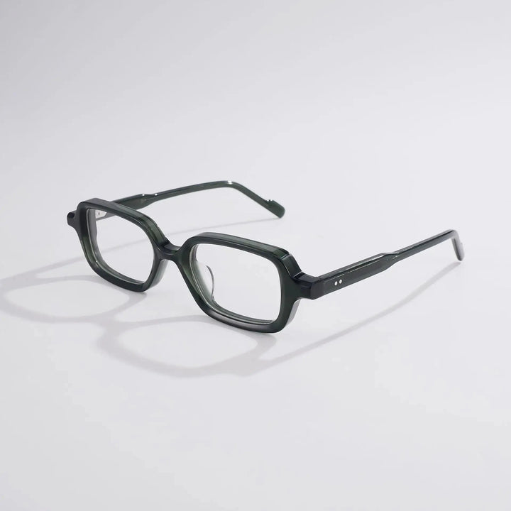 Blackmask Unisex Full Rim Square Acetate Eyeglasses BM-S5028 - Green