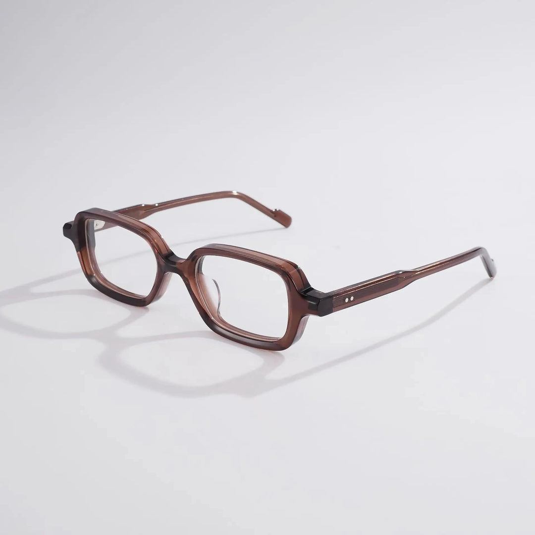 Blackmask Unisex Full Rim Square Acetate Eyeglasses BM-S5028 - Tawny