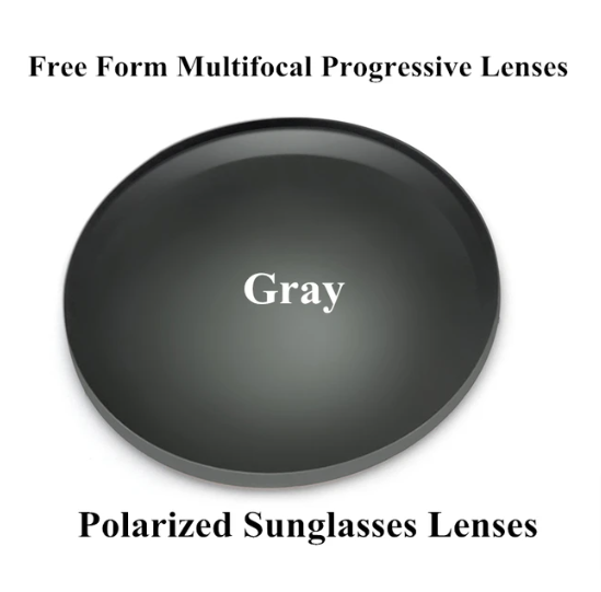 Black Mask Progressive Polarized Sunglass Lenses Lenses Black Mask Lenses 1.56 Gray 