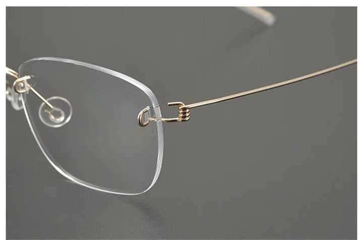 Bobbie 290700 Women’s Rimless  Square Screwless Titanium Frames - Size Chart