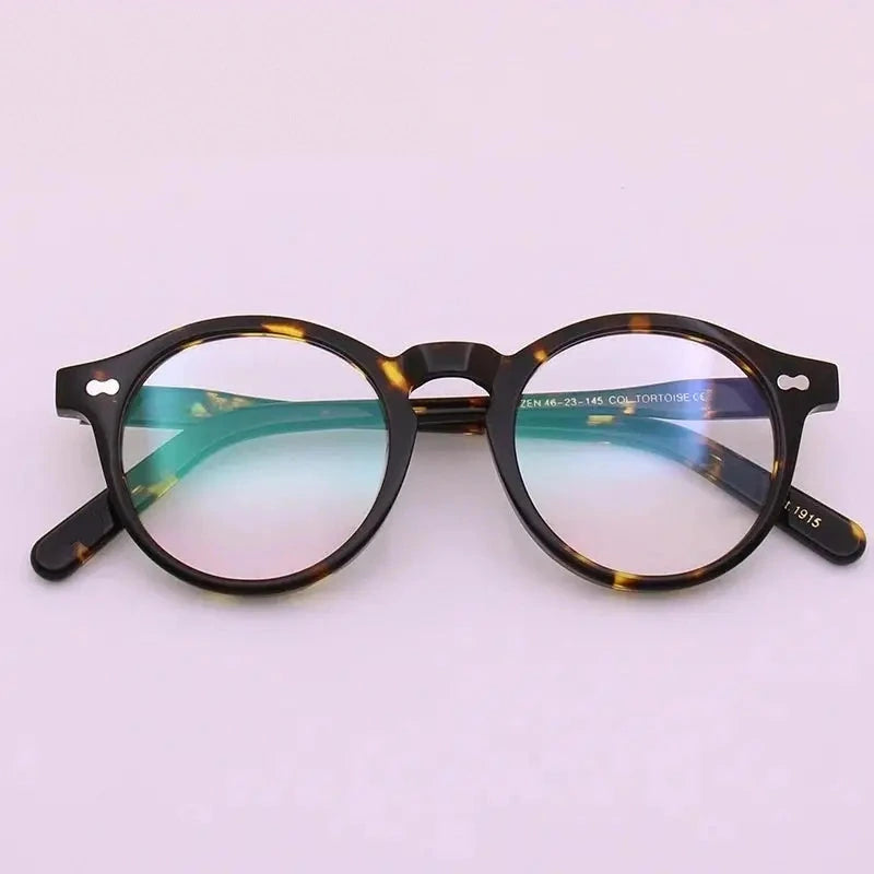 Bobbie 464223 Unisex 138mm Full Rim Oval Acetate Frames - tortoise 001 / China Mainland
