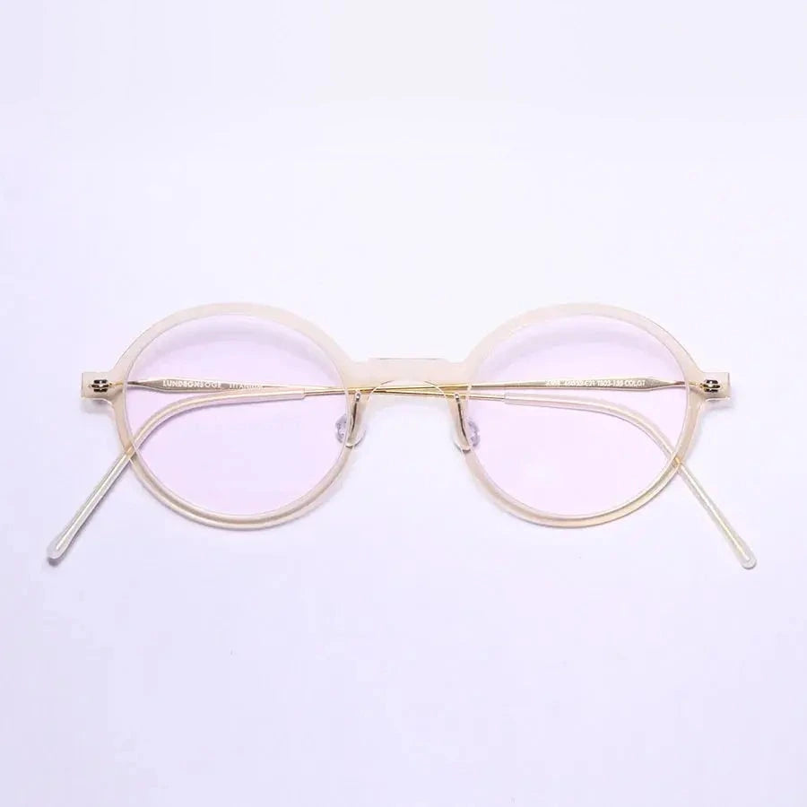Bobbie Women's Full Rim Round Screwless Titanium Acetate Eyeglasses 616508 - Colorful