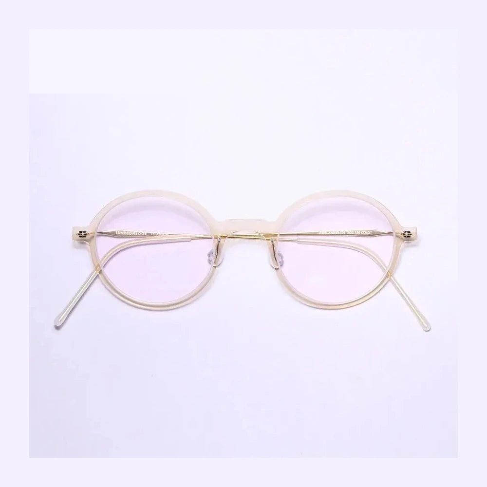 Bobbie Women's Full Rim Round Screwless Titanium Acetate Eyeglasses 616508 - green
