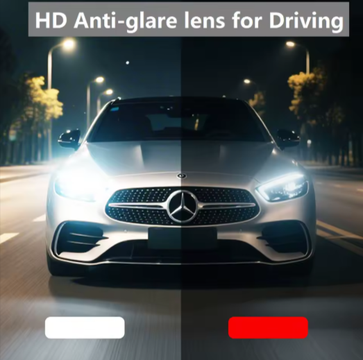 Bobbie Single Vision Anti-Glare Driving Lenses Clear