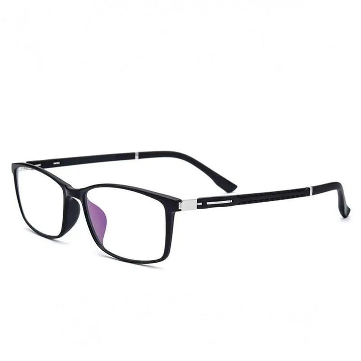 Brightzone Unisex Eyeglasses Square Full Rim Tr90 Ultem 621 - Black