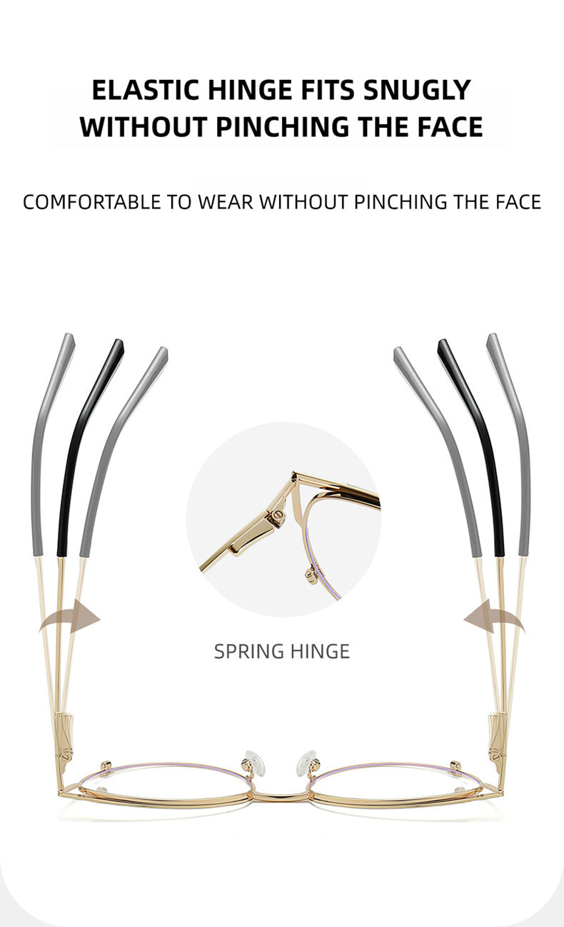 Kansept Womens Full Rim Round Cat Eye Alloy Reading Glasses 556984 — view 1 | Kansept at FuzWeb