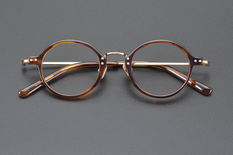 Aimee Womens Full Rim Oval Round Titanium Acetate Eyeglasses 692616 — view 2 | Aimee at FuzWeb