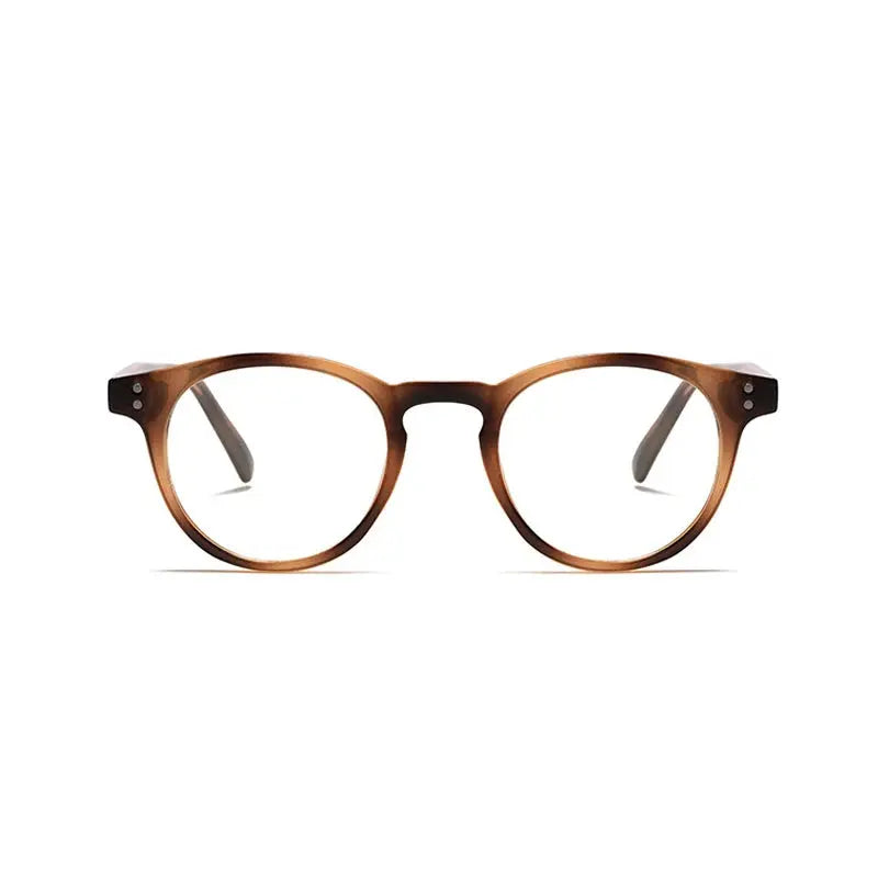Kocolior Unisex Full Rim Round Acetate Hyperopic Reading Glasses 3313.