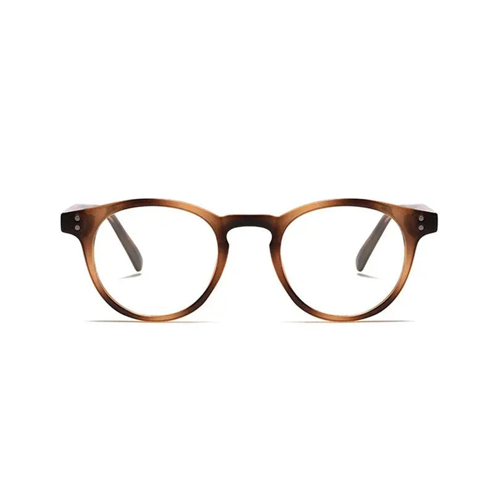 Kocolior Unisex Full Rim Round Acetate Hyperopic Reading Glasses 3313.