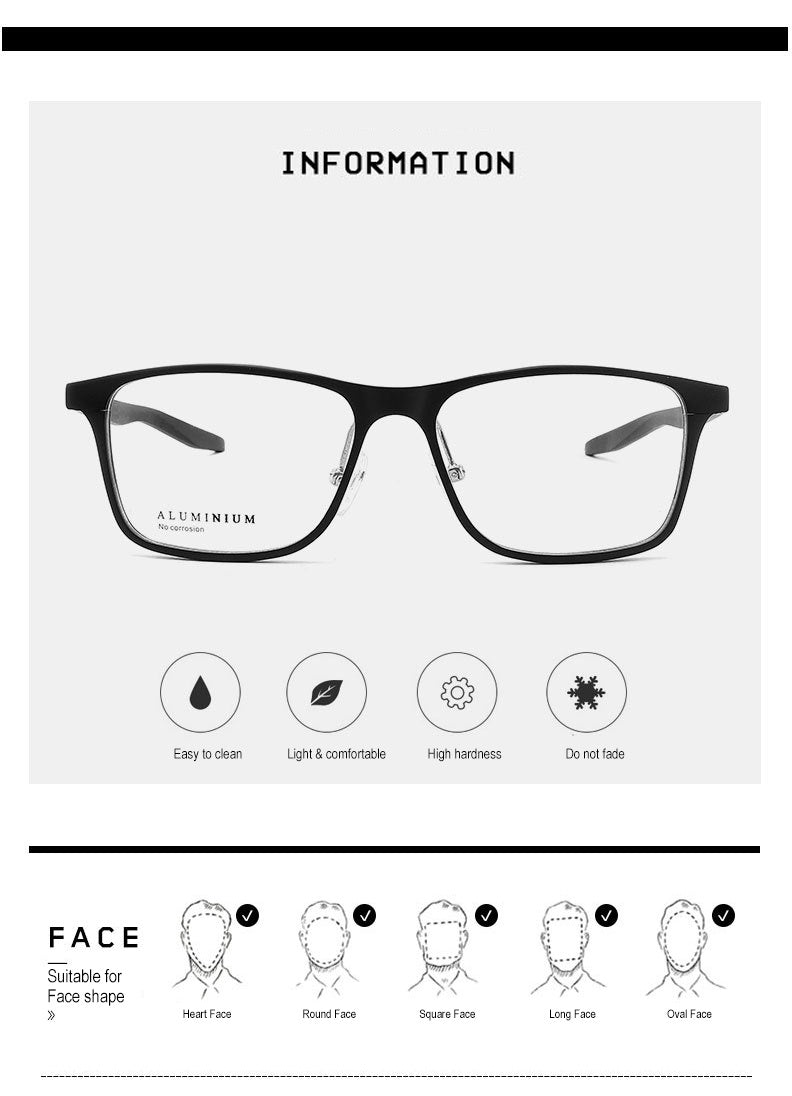 Chashma Ochki Womens Full Rim Square Aluminum Eyeglasses 90084 — view 2 | Chashma Ochki at FuzWeb