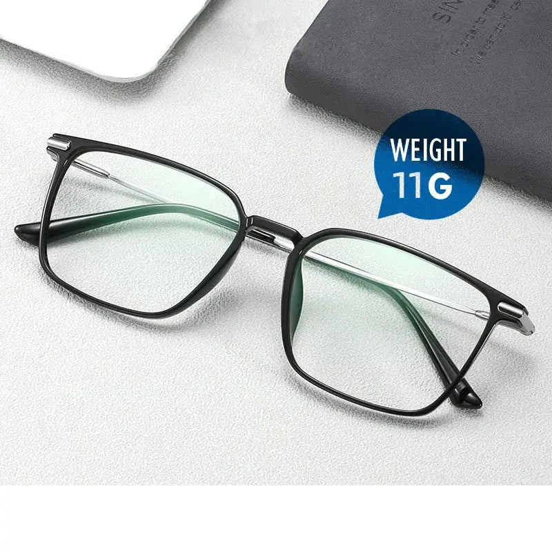 Kansept Unisex Full Rim Square Tr 90 Titanium Frames 005100 FuzWeb