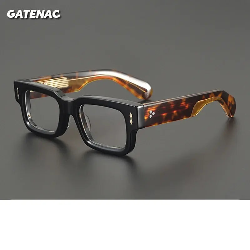 Gatenac Womens Full Rim Brow Line Square Acetate Eyeglasses 779489 — view 1 | Gatenac at FuzWeb