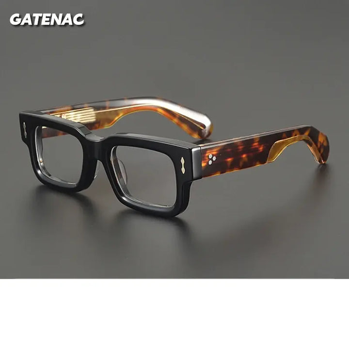Gatenac Womens Full Rim Brow Line Square Acetate Eyeglasses 779489 — view 1 | Gatenac at FuzWeb