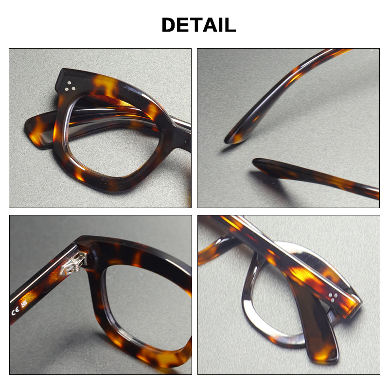 Gatenac Unisex Full Rim Square Thick Acetate Reading Glasses G2415 — view 2 | Gatenac at FuzWeb
