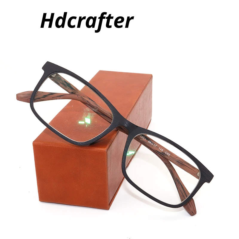 Hdcrafter Unisex Full Rim Polygon Square Acetate Eyeglasses 961691